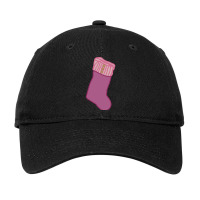 Pink Christmas Stocking Adjustable Cap | Artistshot