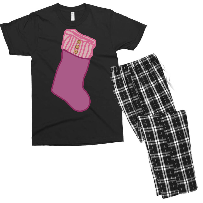 Pink Christmas Stocking Men's T-shirt Pajama Set by Bertrand Angulo | Artistshot