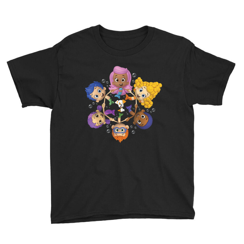 Bubble Guppies Synchronized Swimming Circle Portrait Youth Tee by cm-arts | Artistshot