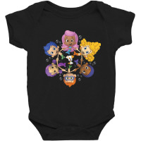 Bubble Guppies Synchronized Swimming Circle Portrait Baby Bodysuit | Artistshot