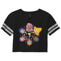 Bubble Guppies Synchronized Swimming Circle Portrait Scorecard Crop Tee | Artistshot