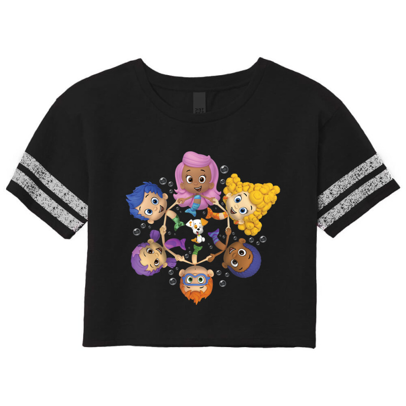 Bubble Guppies Synchronized Swimming Circle Portrait Scorecard Crop Tee by cm-arts | Artistshot