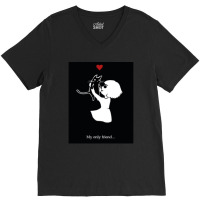 Fran Bow Horror My Only Friend Essential V-neck Tee | Artistshot