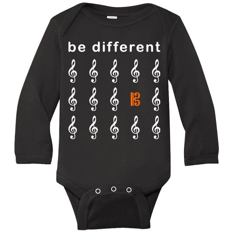 Alternate Key Contrabass Viola Long Sleeve Baby Bodysuit by lylolyla | Artistshot