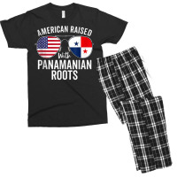 American Raised With Panamanian Roots Usa Panama Flag Tank Top Men's T-shirt Pajama Set | Artistshot