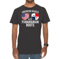 American Raised With Panamanian Roots Usa Panama Flag Tank Top Vintage T-shirt | Artistshot