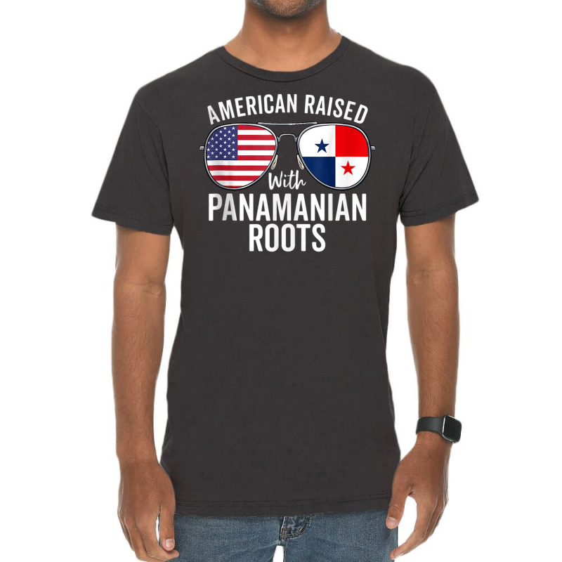 American Raised With Panamanian Roots Usa Panama Flag Tank Top Vintage T-Shirt by cm-arts | Artistshot