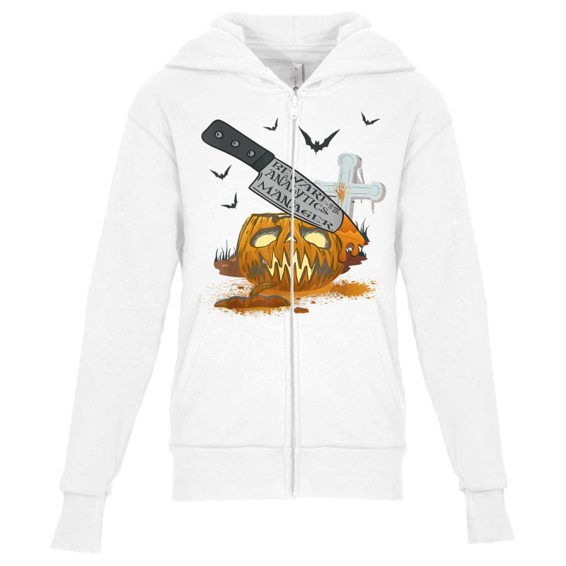 Analytics Manager Funny Halloween Party T Shirt Youth Zipper Hoodie by cm-arts | Artistshot