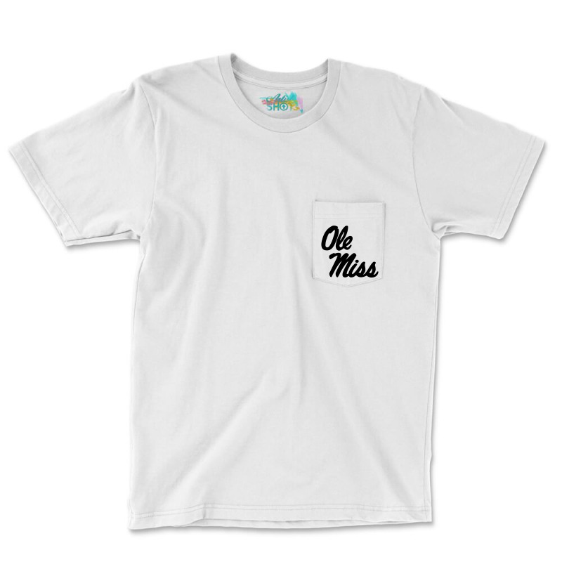 Mississippi Ole Miss Rebels Officially Licensed Pocket T-shirt | Artistshot