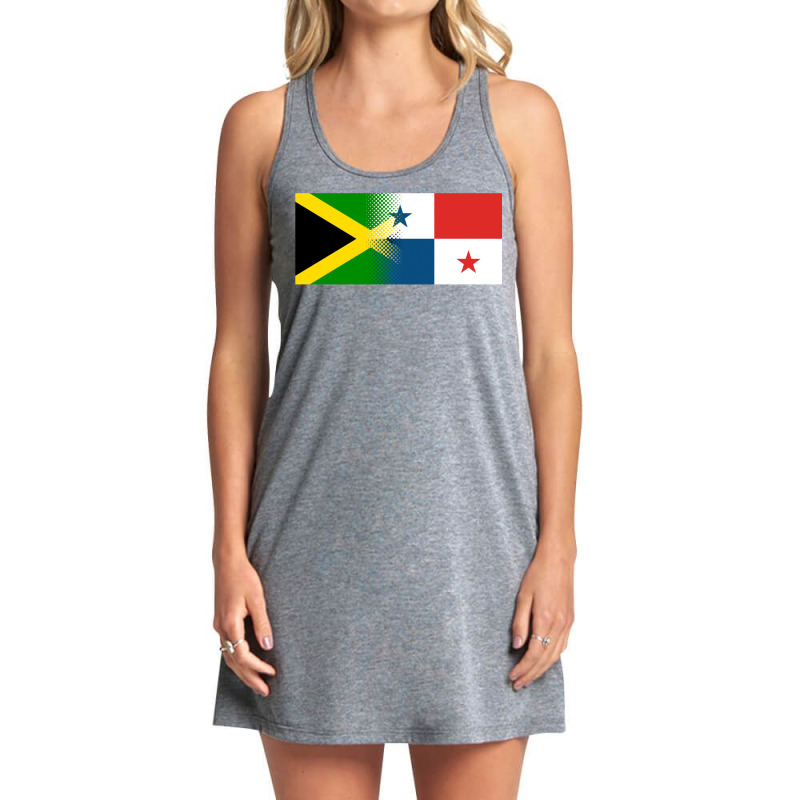 Jamaican Panamanian Flag Jamaica Panama Pullover Hoodie Tank Dress by cm-arts | Artistshot