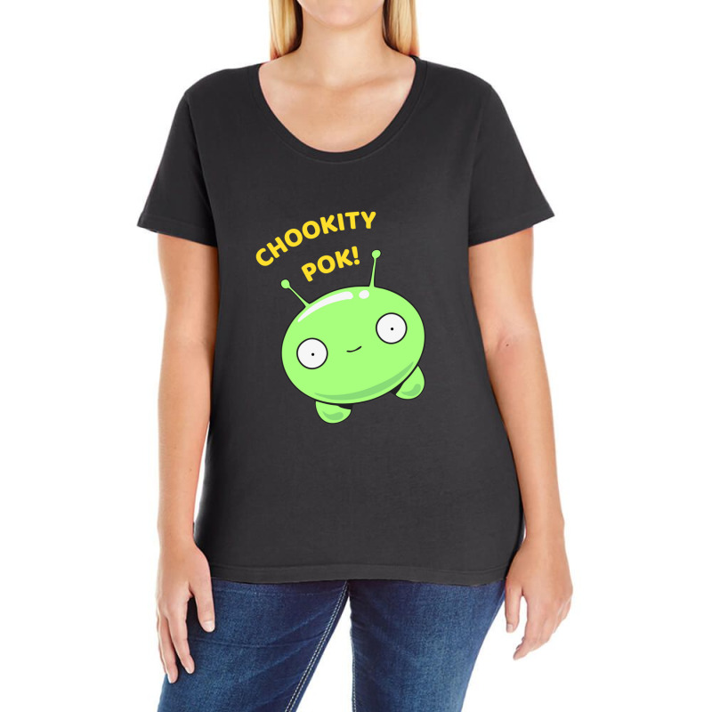 Final Space Mooncake Chookity Pok Funny Ladies Curvy T-Shirt by RoyceGlenn | Artistshot