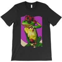 Frog With A Strawberry T-shirt | Artistshot