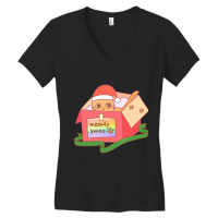 Meowly Christmas Women's V-neck T-shirt | Artistshot