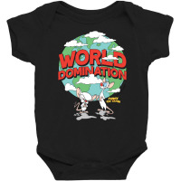 Pinky & The Brain World Domination Pullover Hoodie Baby Bodysuit | Artistshot