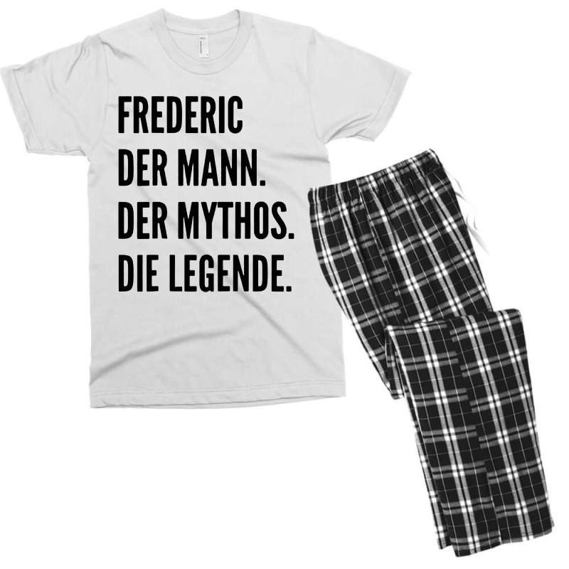 Funny German First Name Design   Frederic Men's T-shirt Pajama Set | Artistshot