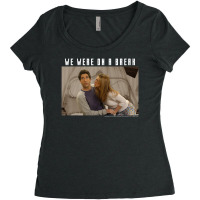 Friends Ross & Rachel We Were On A Break Portrait Women's Triblend Scoop T-shirt | Artistshot