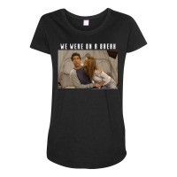 Friends Ross & Rachel We Were On A Break Portrait Maternity Scoop Neck T-shirt | Artistshot