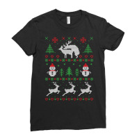 Romantic Reindeers Ladies Fitted T-shirt | Artistshot