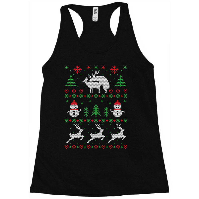 Romantic Reindeers Racerback Tank by Bertrand Angulo | Artistshot