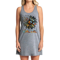 Daisy Peace Sign Hippie Soul Sunflower Peace Symbol Lover Tank Dress | Artistshot