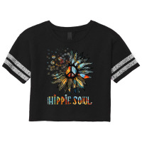 Daisy Peace Sign Hippie Soul Sunflower Peace Symbol Lover Scorecard Crop Tee | Artistshot