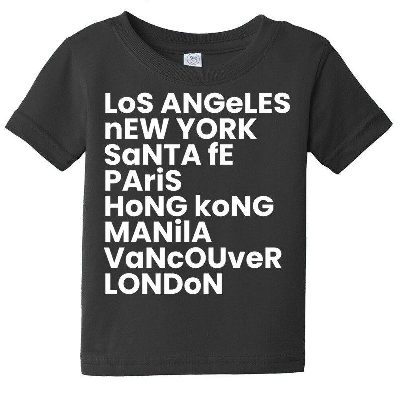 Los Angeles New York Santa Fe Paris Cities Of The World Sweatshirt Baby Tee by cm-arts | Artistshot