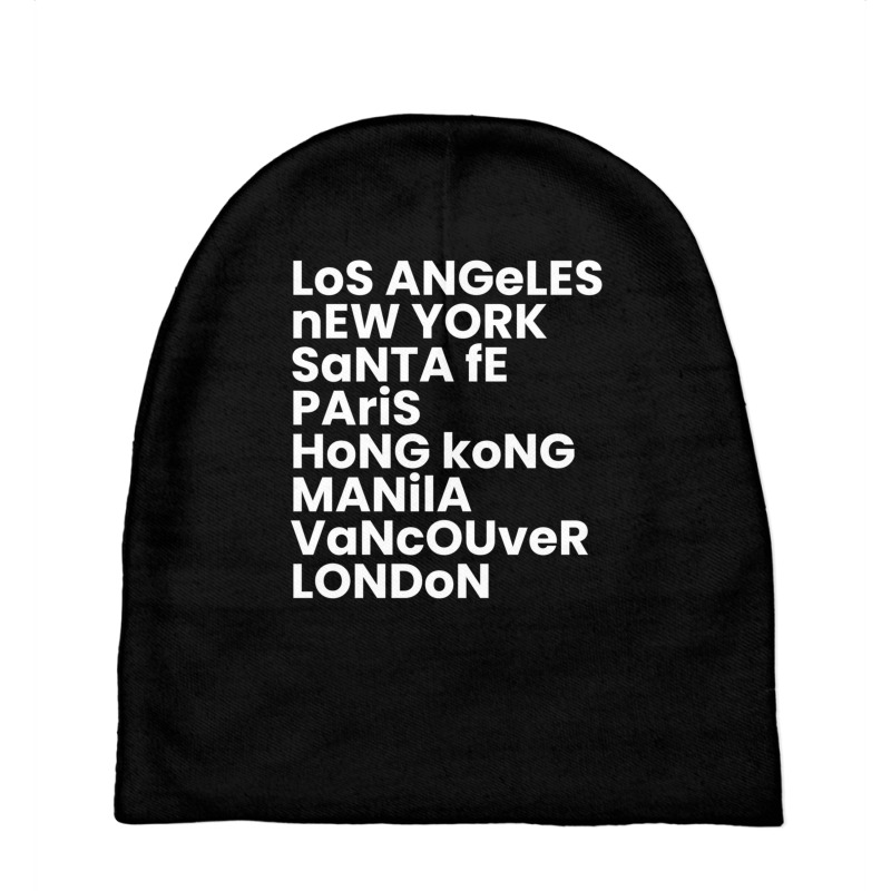 Los Angeles New York Santa Fe Paris Cities Of The World Sweatshirt Baby Beanies by cm-arts | Artistshot