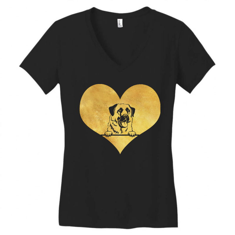 Anatolian Shepherd Dog Art Anatolian Shepherd Dog Women's V-Neck T-Shirt by netheriteshepherd | Artistshot