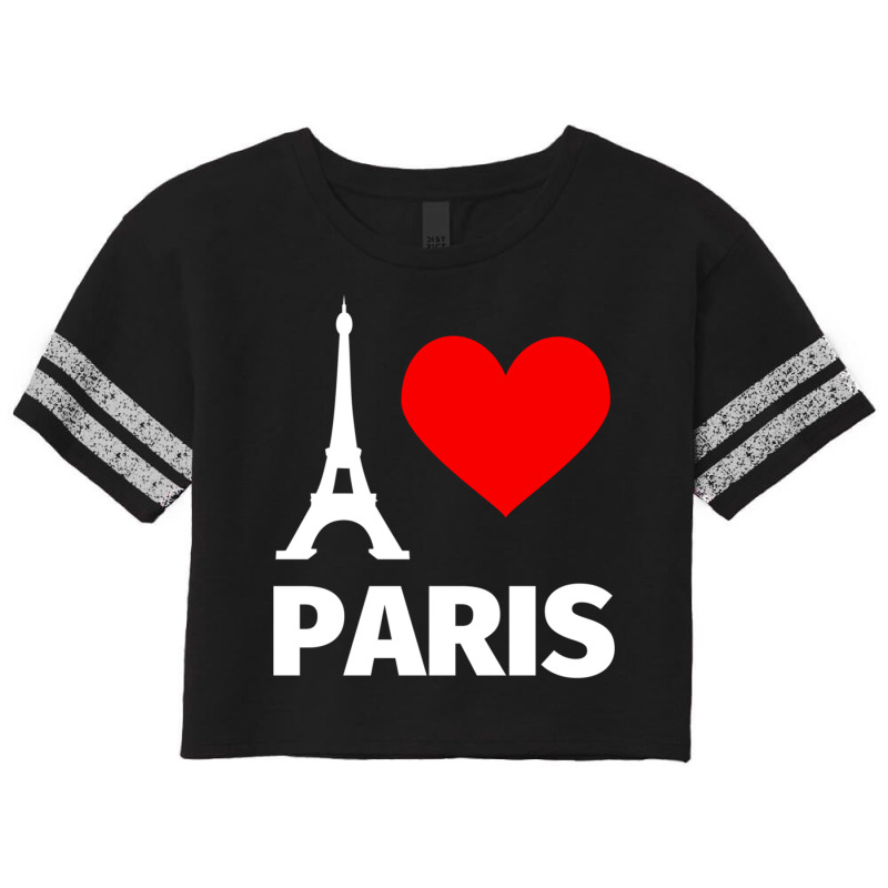 Paris Eiffel Tower Pullover Hoodie   I Love Paris For Girls Scorecard Crop Tee by cm-arts | Artistshot