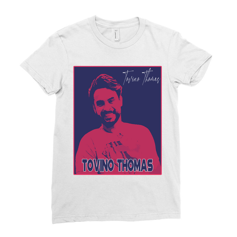 Tovino Thomas (2) Ladies Fitted T-Shirt by cm-arts | Artistshot