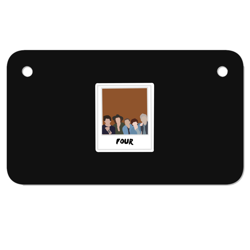 One Direction Four Album Art Motorcycle License Plate | Artistshot