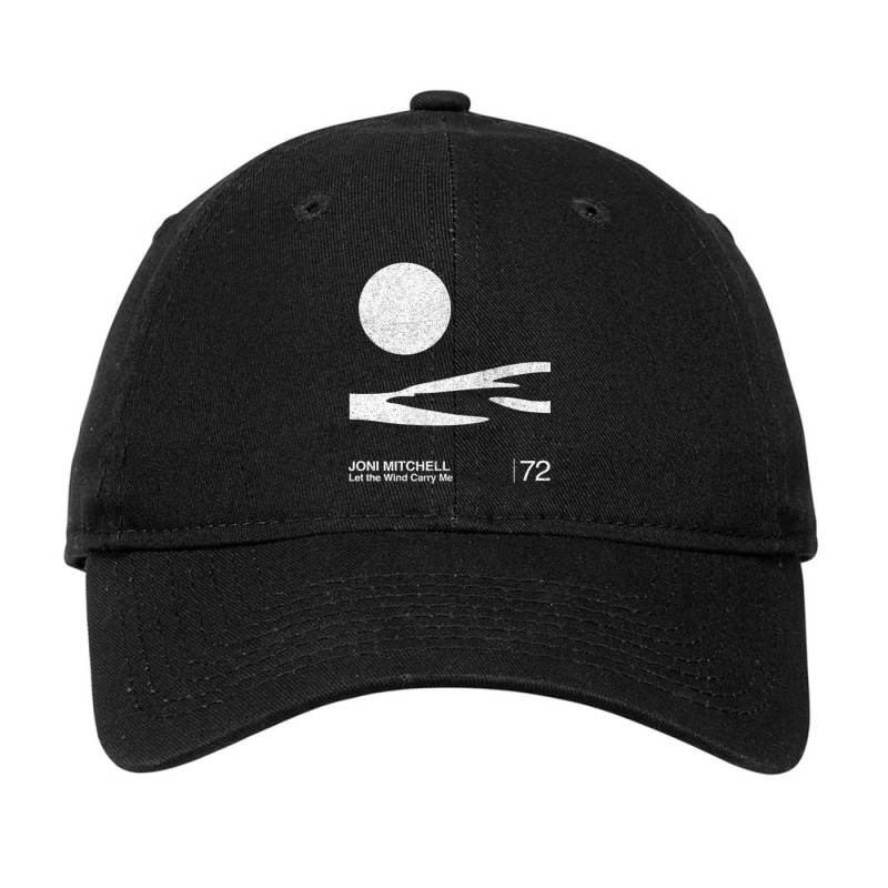 Joni Mitchell Joni Mitchell _ Let The Wind Carry Me _ Minimalist Graph Adjustable Cap | Artistshot