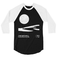 Joni Mitchell Joni Mitchell _ Let The Wind Carry Me _ Minimalist Graph 3/4 Sleeve Shirt | Artistshot