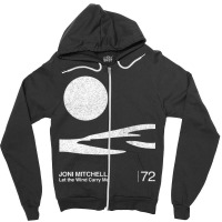 Joni Mitchell Joni Mitchell _ Let The Wind Carry Me _ Minimalist Graph Zipper Hoodie | Artistshot