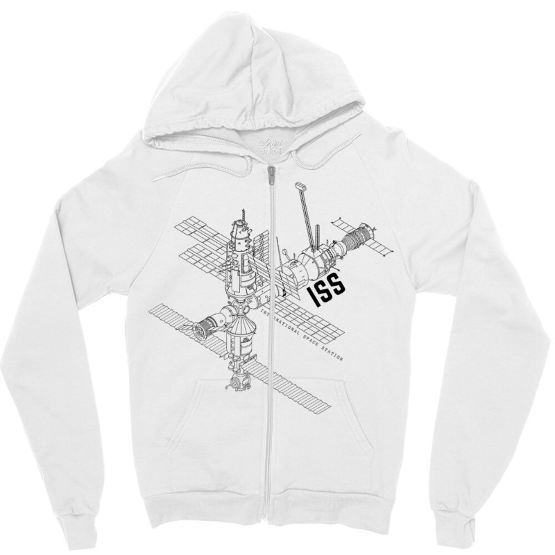 Astronaut  Space Station Iss Zipper Hoodie | Artistshot