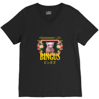 Bingus Floral Aesthetic V-neck Tee | Artistshot