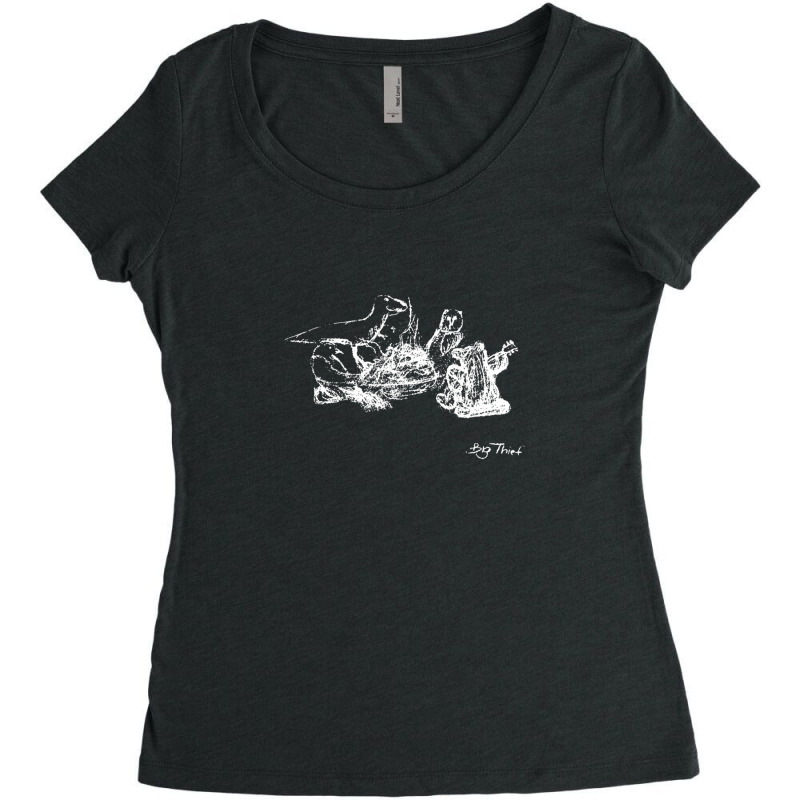 Big Thief Merch Dragon New Warm Mountain I Believe In You Women's Triblend Scoop T-shirt by RebekahShinn | Artistshot