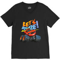 Blaze Let's Blaze! V-neck Tee | Artistshot