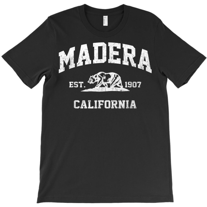 Madera California Ca Vintage State Athletic Style T Shirt T-Shirt by genze | Artistshot