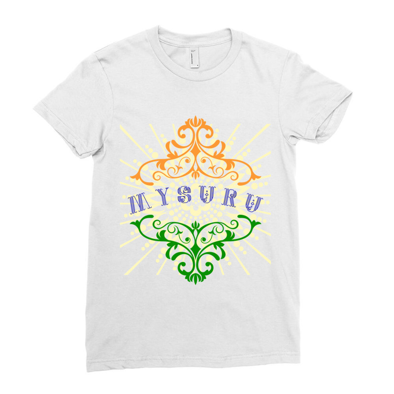 Indian Pride From Mysuru Ladies Fitted T-Shirt by cm-arts | Artistshot