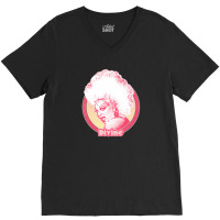 Divine Retro Fan Art Design V-neck Tee | Artistshot