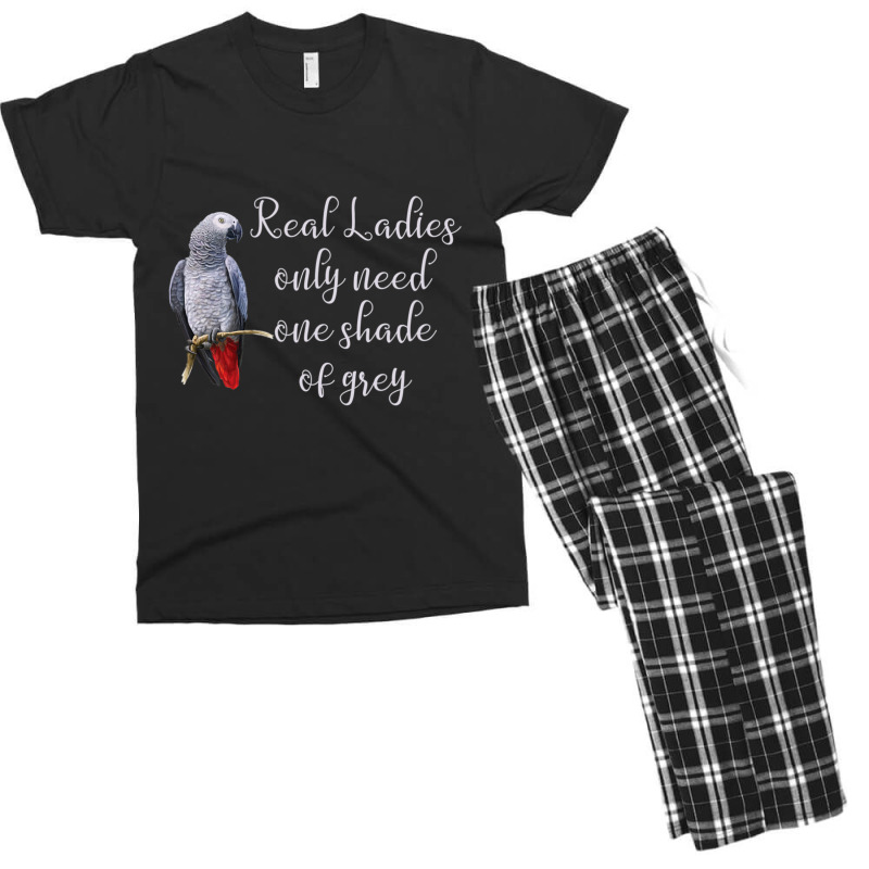 African Gray Parrot Real Ladies Quote Men's T-shirt Pajama Set | Artistshot