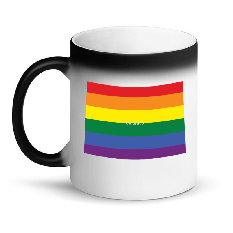 Colorado Rainbow Flag Magic Mug | Artistshot