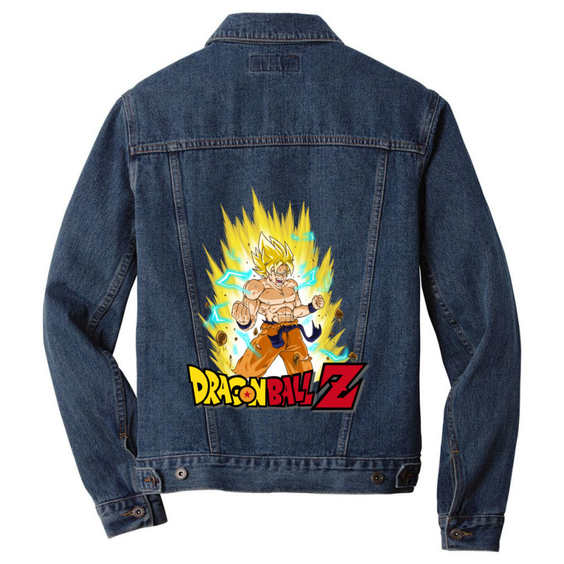 Dragon Super Goku Ball Saiyan Son Gift Men Denim Jacket by KelseyHachler | Artistshot