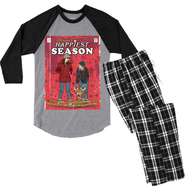 Happiest Holiday Season Men's 3/4 Sleeve Pajama Set | Artistshot