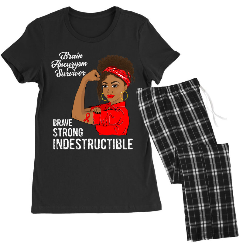 Brain Aneurysm Survivor Indestructible Awareness Gift Women's Pajamas Set by CUSER3772 | Artistshot