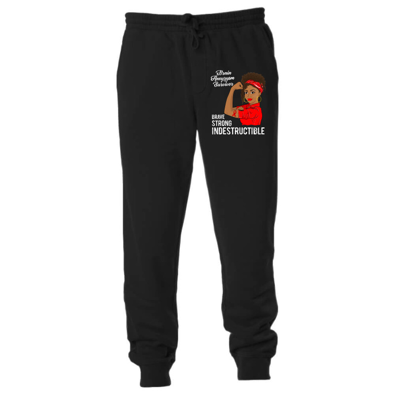 Brain Aneurysm Survivor Indestructible Awareness Gift Unisex Jogger by CUSER3772 | Artistshot