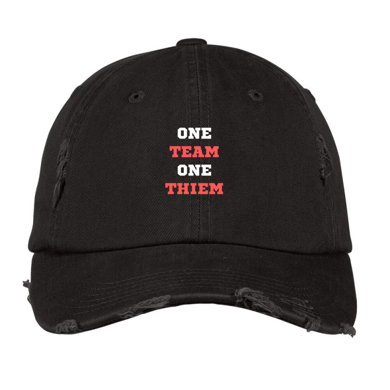 One Team One Dominic Thiem2 Vintage Cap by AgustinLimonAlvarado | Artistshot