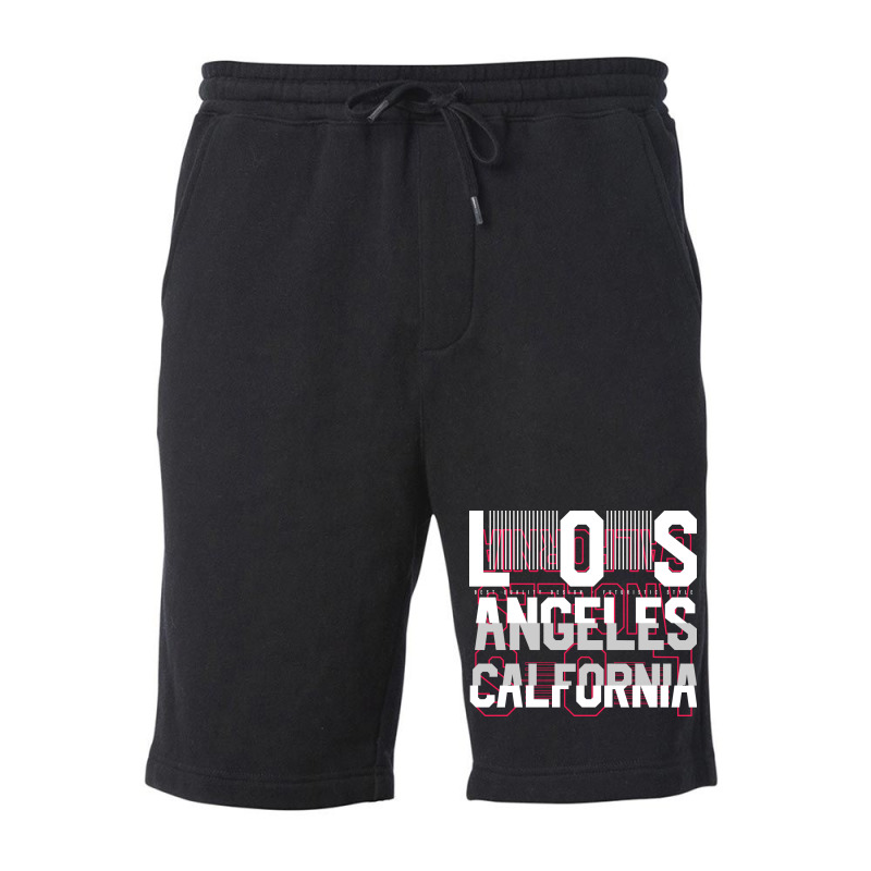 Los Angeles California Fleece Short | Artistshot