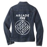 Arcade Fire Reflektor Ladies Denim Jacket | Artistshot